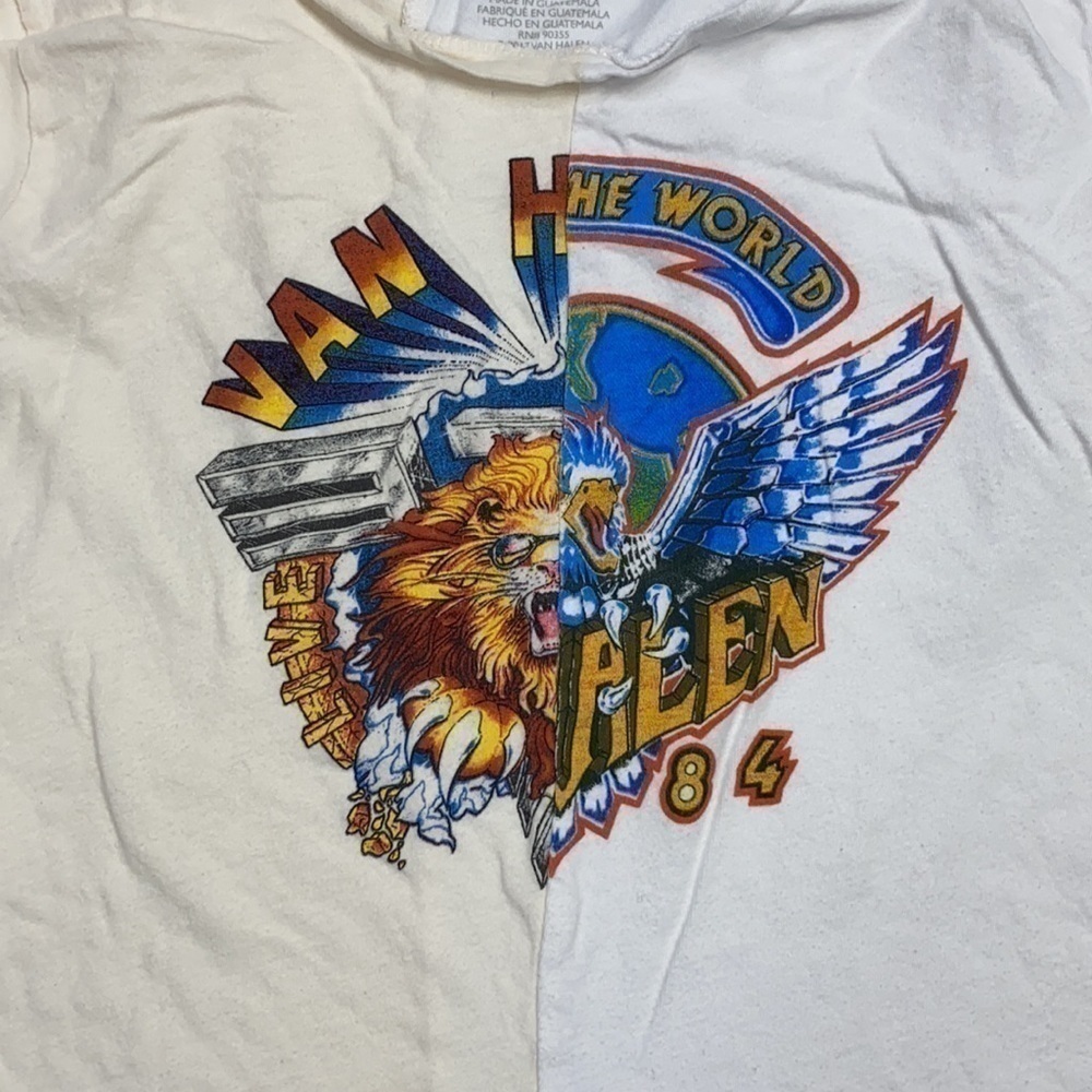 Van Halen Cream and White Shirt Large - Picture 3 of 6